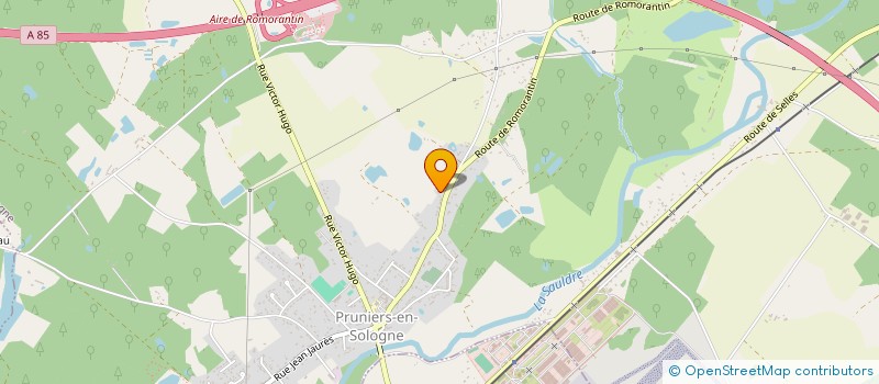 localisation de l'entreprise AMICALE DES JETONS SOUVENIRS  PRUNIERS-EN-SOLOGNE