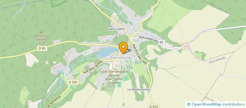 localisation de l'entreprise AMICALE DES JEUNES à PIERREFONDS