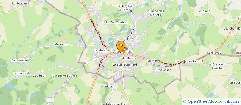 localisation de l'entreprise AMICALE DES JEUNES D'AIGURANDE à AIGURANDE