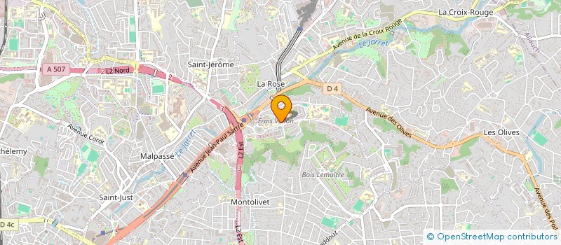 localisation de l'entreprise AMICALE DES JEUNES LOCATAIRES DE FRAIS VALLON CNL  MARSEILLE