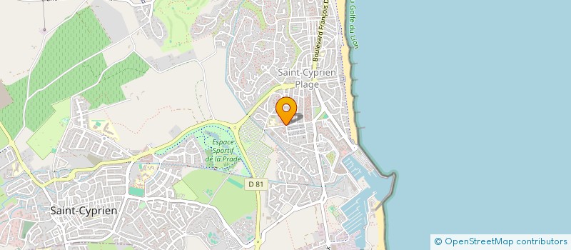 localisation de l'entreprise AMICALE DES JEUNES SAPEURS POMPIERS  SAINT-CYPRIEN