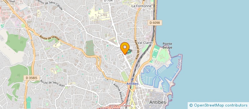localisation de l'entreprise AMICALE DES JEUNES SAPEURS POMPIERS D'ANTIBES à ANTIBES