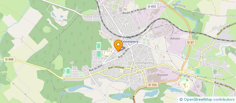 localisation de l'entreprise AMICALE DES JEUNES SAPEURS POMPIERS DE COMMENTRY à COMMENTRY