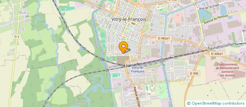 localisation de l'entreprise AMICALE DES JEUNES SAPEURS-POMPIERS DE VITRY LE FRANCOIS  VITRY-LE-FRANCOIS