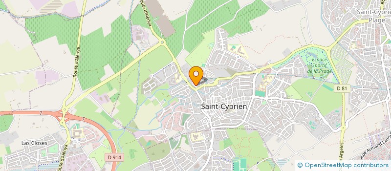 localisation de l'entreprise AMICALE DES JOUEURS DE CARTES: TAROT ET BELOTE  SAINT-CYPRIEN