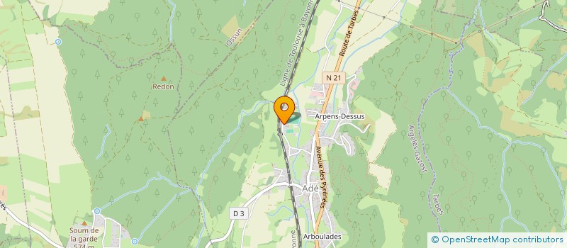 localisation de l'entreprise AMICALE DES JOUEURS DE L'UNION SPORTIVE ADEENNE  ADE