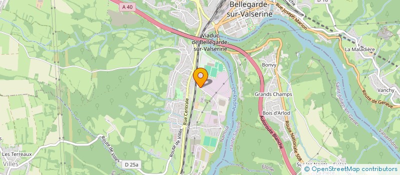 localisation de l'entreprise AMICALE DES JOUEURS DE L'UNION SPORTIVE BELLEGARDE COUPY à VALSERHONE