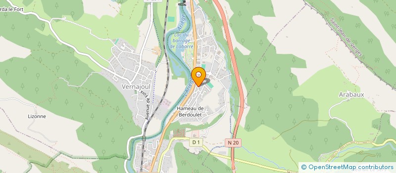 localisation de l'entreprise AMICALE DES JOUEURS DE L'UNION SPORTIVE FUXEENNE à FOIX