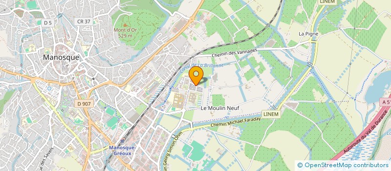 localisation de l'entreprise AMICALE DES JOUEURS DE MANOSQUE RUGBY  MANOSQUE