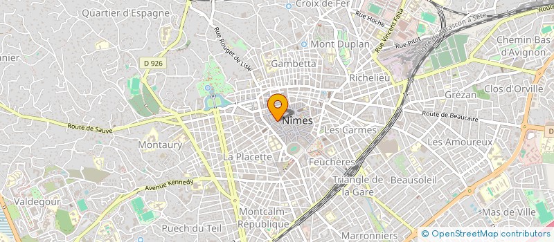 localisation de l'entreprise AMICALE DES JOUEURS DE RUGBY NIMOIS à NIMES