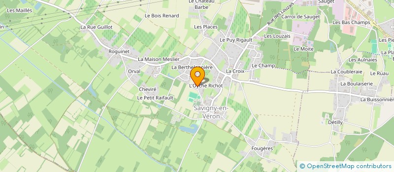 localisation de l'entreprise AMICALE DES JOUEURS DU FC VERON  SAVIGNY-EN-VERON