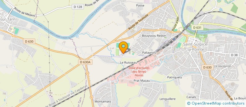 localisation de l'entreprise AMICALE DES JOUEURS DU RCS XV à SAINT-SULPICE-LA-POINTE