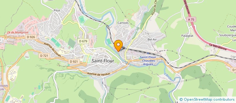 localisation de l'entreprise AMICALE DES JOUEURS DU RUGBY CLUB DE SAINT-FLOUR à SAINT-FLOUR