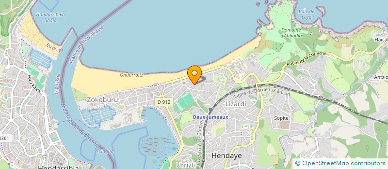 localisation de l'entreprise AMICALE DES JOUEURS DU STADE HENDAYAIS à HENDAYE