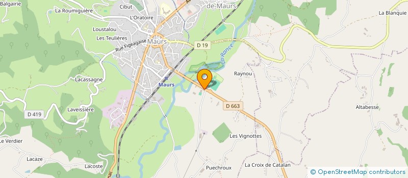 localisation de l'entreprise AMICALE DES JOUEURS DU STADE MAURSOIS à MAURS