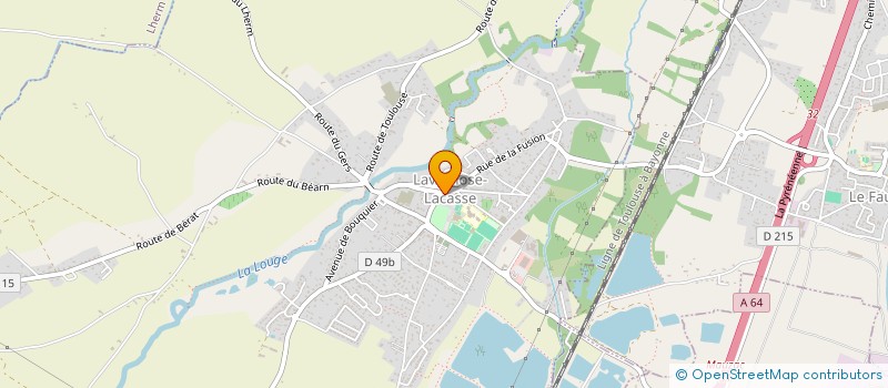 localisation de l'entreprise AMICALE DES JOUEURS RCLL  LAVERNOSE-LACASSE