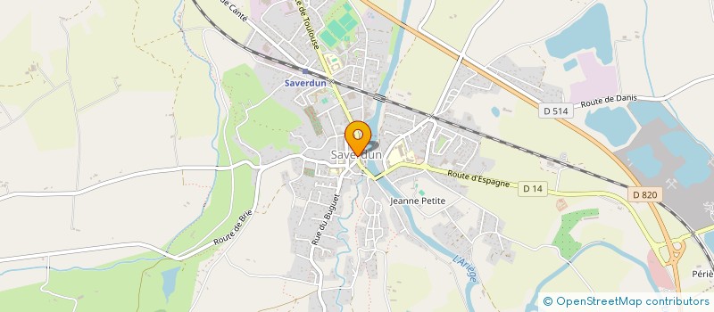 localisation de l'entreprise AMICALE DES JOUEURS UAS XV à SAVERDUN