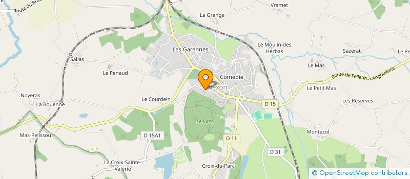 localisation de l'entreprise AMICALE DES JOYEUX AINES DE LA RESIDENCE FLEURIE à NEXON