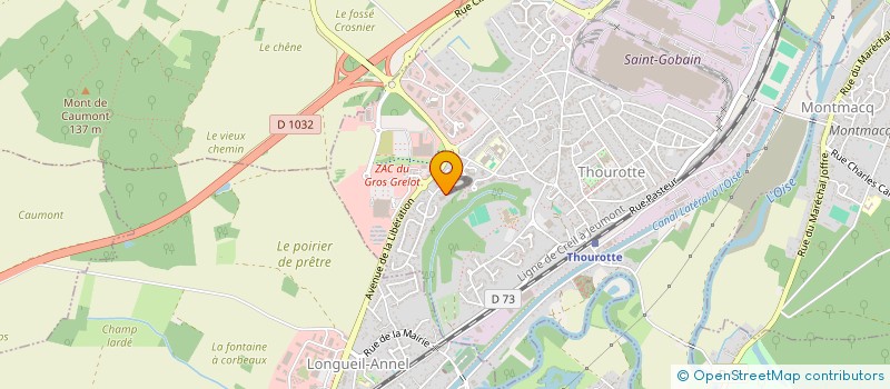 localisation de l'entreprise AMICALE DES JOYEUX PARENTS D'ELEVES DU MARTELOIS  THOUROTTE