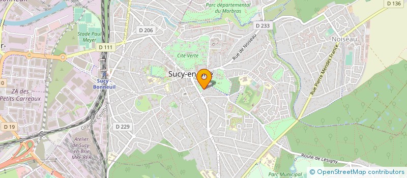 localisation de l'entreprise AMICALE DES JOYEUX PETANQUEURS DE SUCY  AJPS  SUCY-EN-BRIE