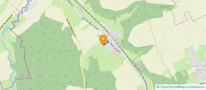 localisation de l'entreprise AMICALE DES JOYEUX PINSONS  QUINCAMPOIX-FLEUZY