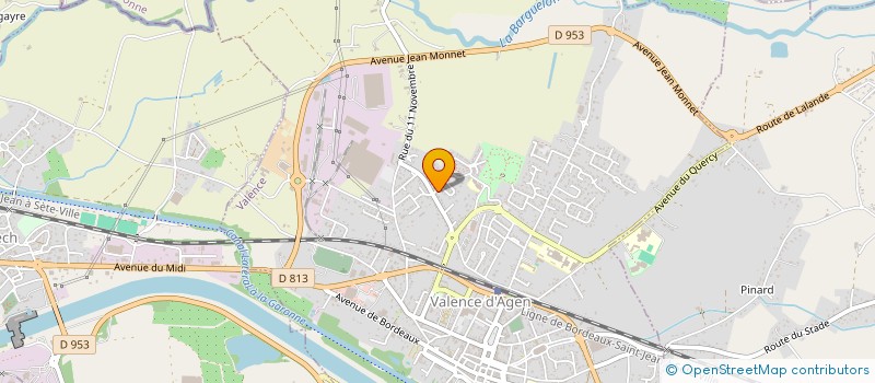 localisation de l'entreprise AMICALE DES JUDOKAS DES DEUX RIVES  VALENCE