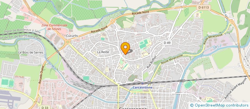 localisation de l'entreprise AMICALE DES KABYLES DE L'AUDE à CARCASSONNE