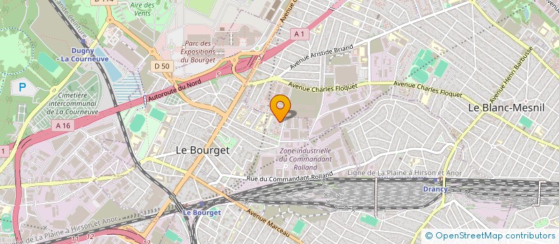 localisation de l'entreprise AMICALE DES LOCATAIRES à LE BOURGET