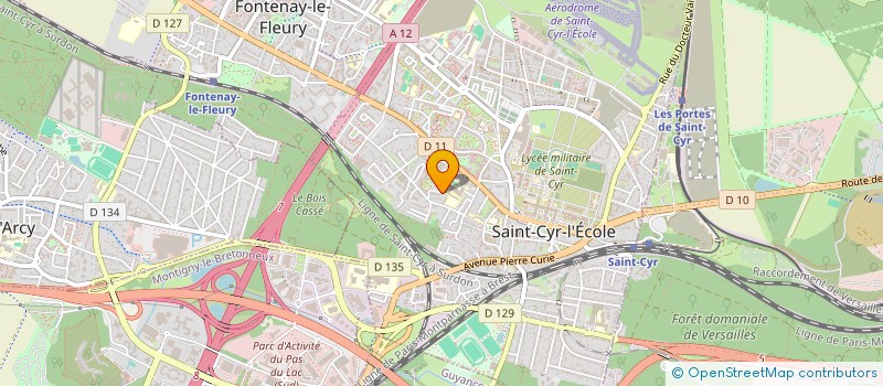 localisation de l'entreprise AMICALE DES LOCATAIRES CASANOVA COURTADE 1134 L à SAINT-CYR-L'ECOLE