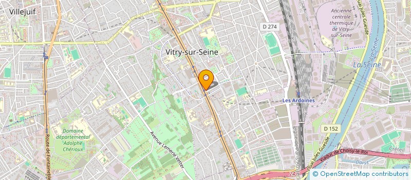 localisation de l'entreprise AMICALE DES LOCATAIRES CNL ALBERT THOMAS  VITRY-SUR-SEINE