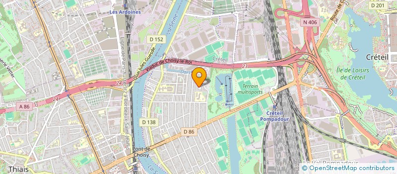 localisation de l'entreprise AMICALE DES LOCATAIRES CNL CITE ROSE LES FOLIES à CHOISY-LE-ROI