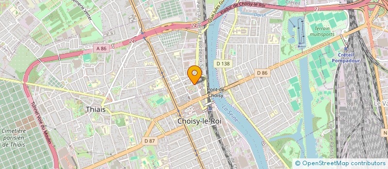 localisation de l'entreprise AMICALE DES LOCATAIRES CNL CLEMENCEAU à CHOISY-LE-ROI