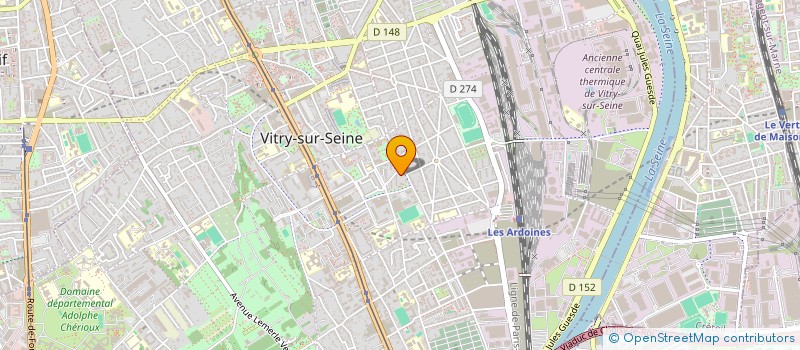 localisation de l'entreprise AMICALE DES LOCATAIRES-CNL-DE LA CITE ROSENBERG à VITRY-SUR-SEINE