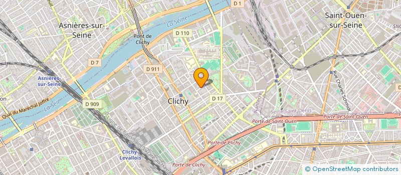 localisation de l'entreprise AMICALE DES LOCATAIRES CSF TALVAS-ALSACE - 1/17 RUE TALVAS & 57 RUE D'ALSACE - 92110 CLICHY à CLICHY