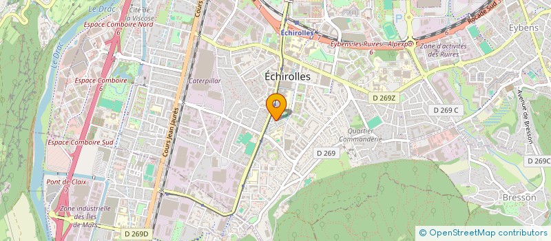 localisation de l'entreprise AMICALE DES LOCATAIRES DE L'ENSEMBLE H.L.M PIERRE SEMARD  ECHIROLLES