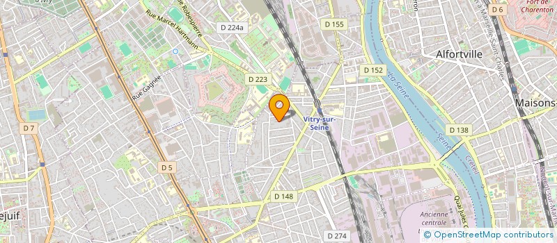 localisation de l'entreprise AMICALE DES LOCATAIRES DE LA CITE DES PRES - GABRIEL PERI à VITRY-SUR-SEINE