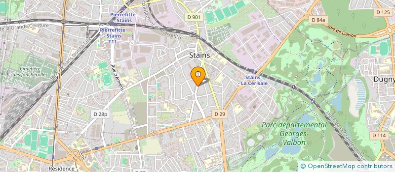 localisation de l'entreprise AMICALE DES LOCATAIRES DE LA CITE JARDIN à STAINS