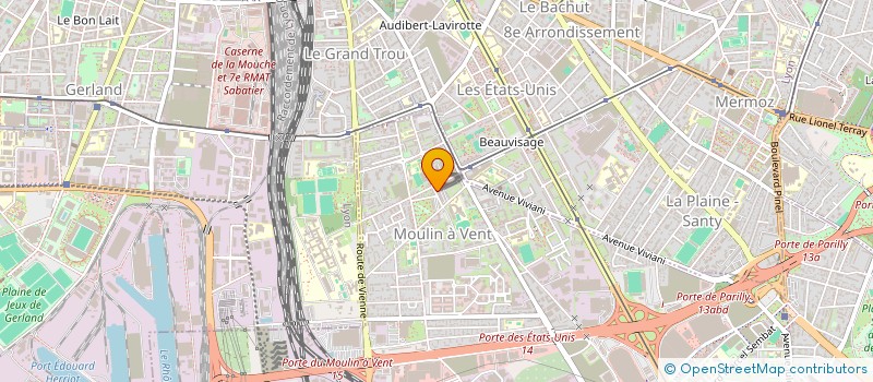 localisation de l'entreprise AMICALE DES LOCATAIRES DE LA RESIDENCE ENNEMOND ROMAND  VENISSIEUX