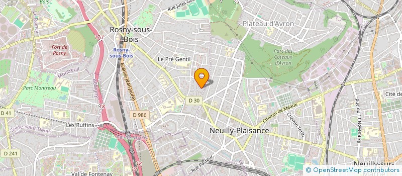 localisation de l'entreprise AMICALE DES LOCATAIRES DES 2 COMMUNES à ROSNY SOUS BOIS