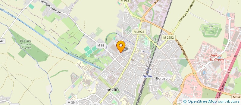 localisation de l'entreprise AMICALE DES LOCATAIRES DES JARDINS DU MOULIN  SECLIN