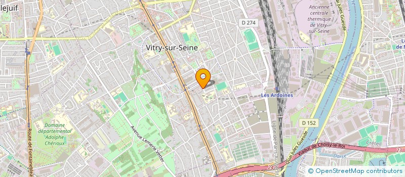 localisation de l'entreprise AMICALE DES LOCATAIRES DU 11 NOVEMBRE 1918 à VITRY-SUR-SEINE