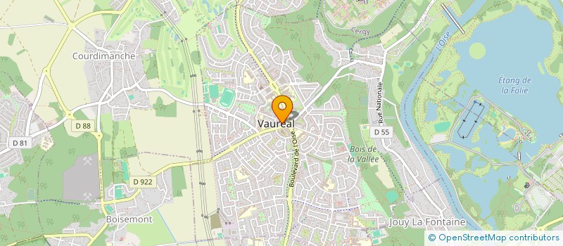 localisation de l'entreprise AMICALE DES LOCATAIRES DU BAILLEUR ERIGERE à VAUREAL