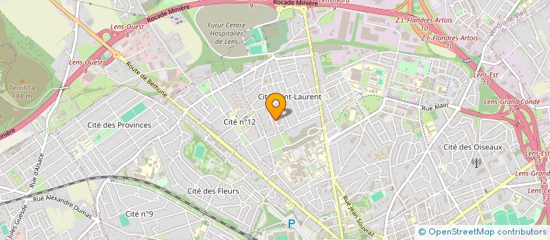 localisation de l'entreprise AMICALE DES LOCATAIRES DU FOYER LOUIS VOISIN  LENS