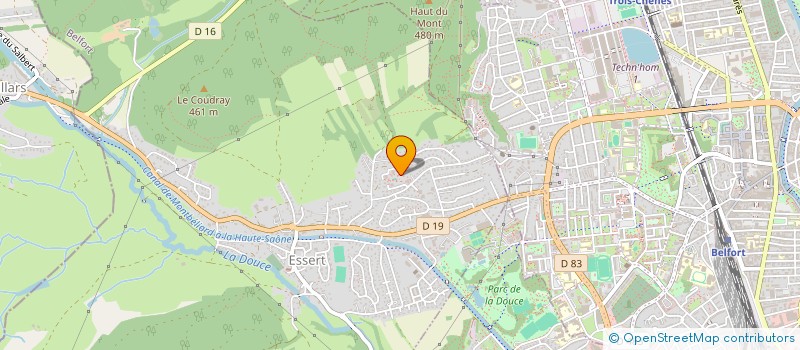 localisation de l'entreprise AMICALE DES LOCATAIRES DU QUARTIER DES COTEAUX A ESSERTS  ESSERT