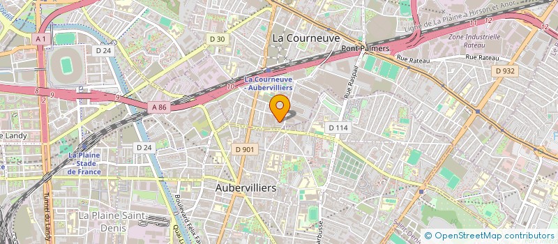 localisation de l'entreprise AMICALE DES LOCATAIRES JULES VERNE à LA COURNEUVE