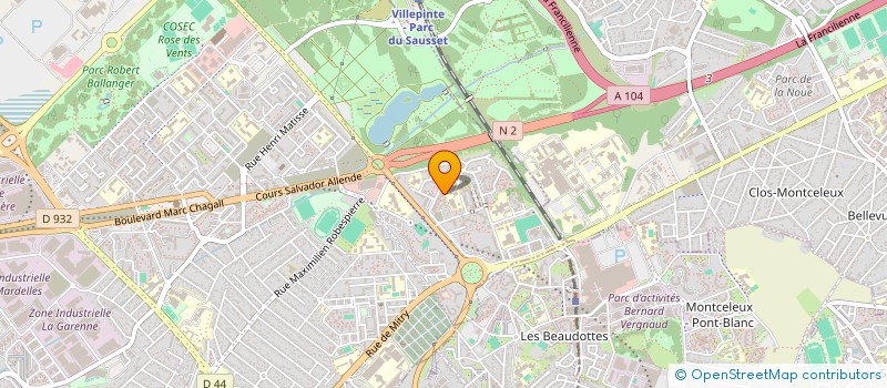 localisation de l'entreprise AMICALE DES LOCATAIRES ''LE GROS SAULE'' à AULNAY-SOUS-BOIS