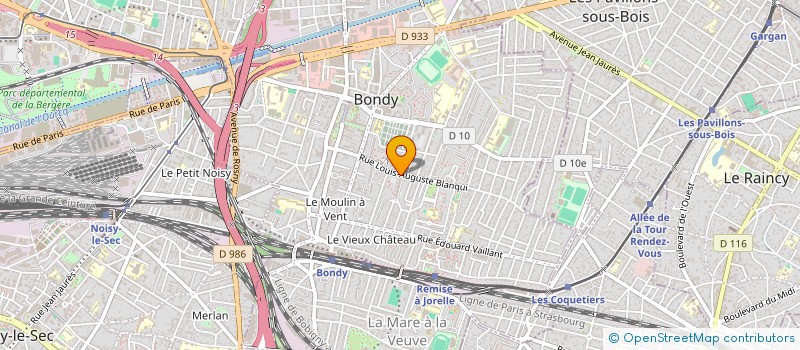 localisation de l'entreprise AMICALE DES LOCATAIRES LES TILLEULS  BONDY