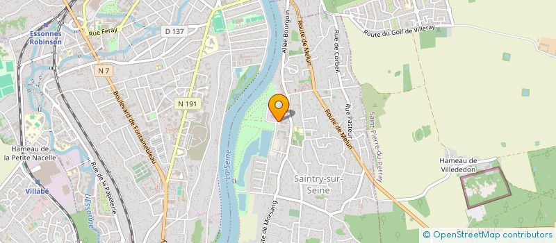 localisation de l'entreprise AMICALE DES LOCATAIRES RESIDENCE COEUR DE VILLE SAINTRY SUR SEINE  SAINTRY-SUR-SEINE