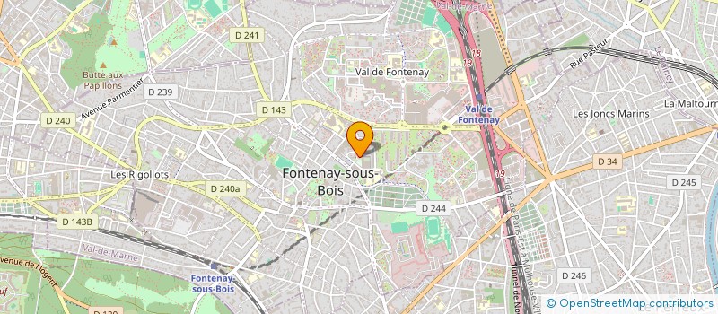 localisation de l'entreprise AMICALE DES LOCATAIRES RESIDENCE ROMAIN ROLLAND à FONTENAY-SOUS-BOIS