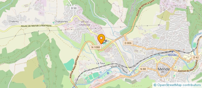 localisation de l'entreprise AMICALE DES LYCEES PEYTAVIN à MENDE